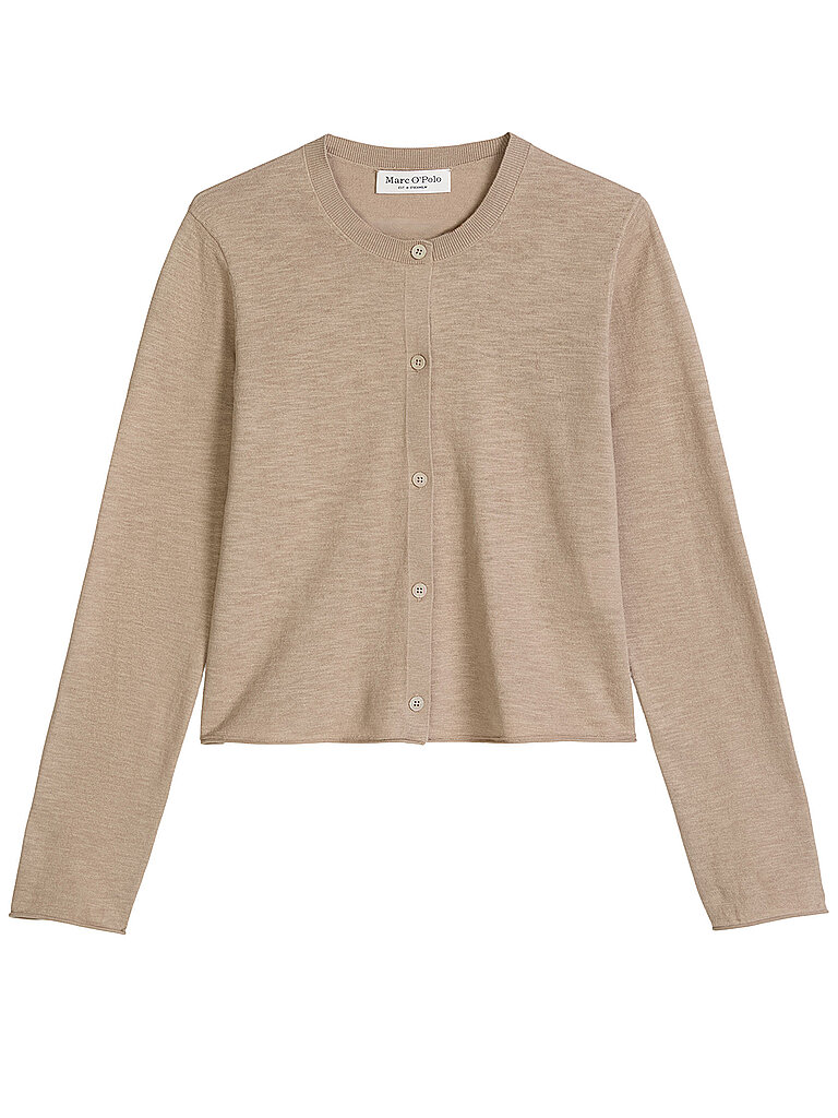 Poloshirt MARC O'POLO "mit TENCEL™ Modal", Damen, Gr. L, chalky braun, Obermaterial: 58% Baumwolle, 38% Modal, 4% Elasthan, unifarben, slim fit, Shirts 10